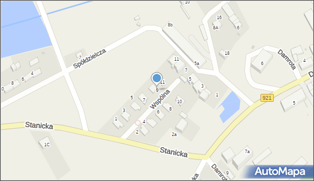 Pilchowice, Wspólna, 9, mapa Pilchowice