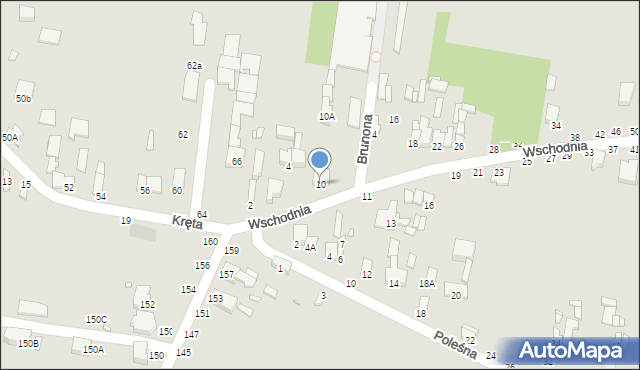 Piotrków Trybunalski, Wschodnia, 10, mapa Piotrków Trybunalski