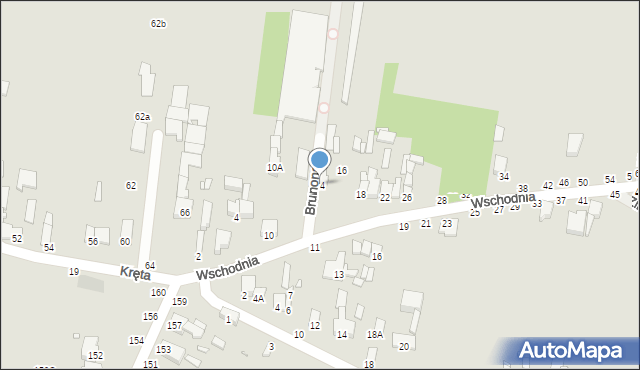 Piotrków Trybunalski, Wschodnia, 14, mapa Piotrków Trybunalski