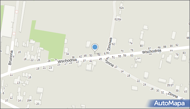 Piotrków Trybunalski, Wschodnia, 52, mapa Piotrków Trybunalski