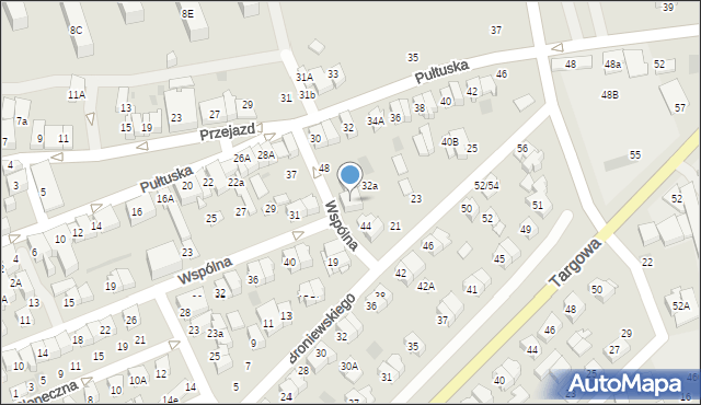 Płońsk, Wspólna, 46, mapa Płońsk