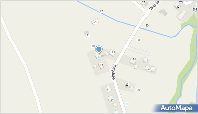 Polanka Wielka, Wspólna, 17, mapa Polanka Wielka