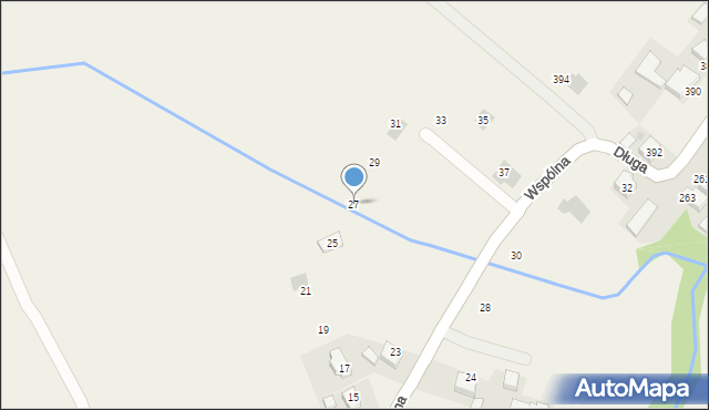 Polanka Wielka, Wspólna, 27, mapa Polanka Wielka