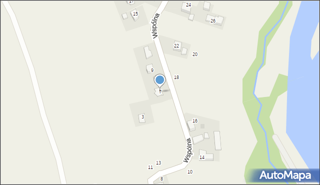 Polanka Wielka, Wspólna, 7, mapa Polanka Wielka