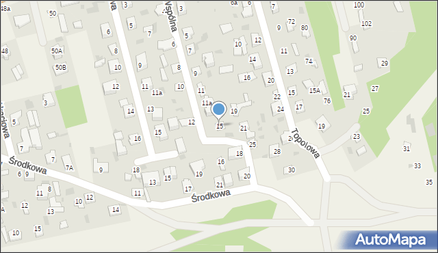 Pomiechówek, Wspólna, 15, mapa Pomiechówek