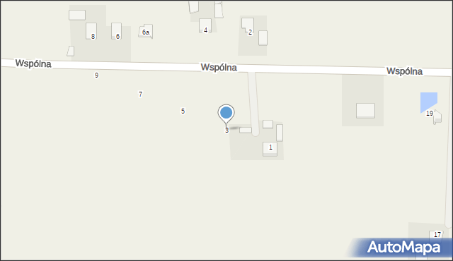 Powązki, Wspólna, 3, mapa Powązki