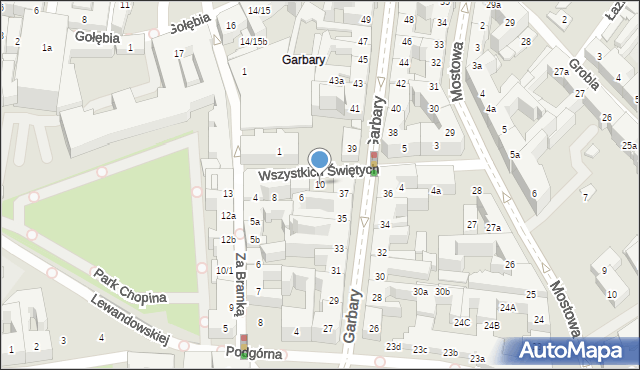 Poznań, Wszystkich Świętych, 6a, mapa Poznania