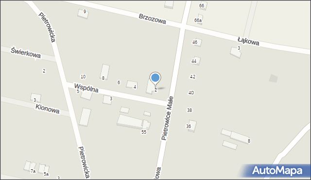 Prusice, Wspólna, 2, mapa Prusice
