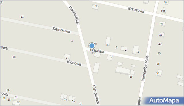 Prusice, Wspólna, 5, mapa Prusice