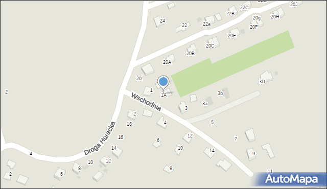 Przemyśl, Wschodnia, 1A, mapa Przemyśla