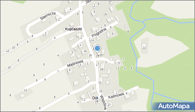 Przyłęków, Wspólna, 15, mapa Przyłęków