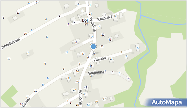 Przyłęków, Wspólna, 35, mapa Przyłęków