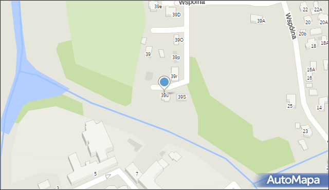 Pułtusk, Wspólna, 39u, mapa Pułtusk