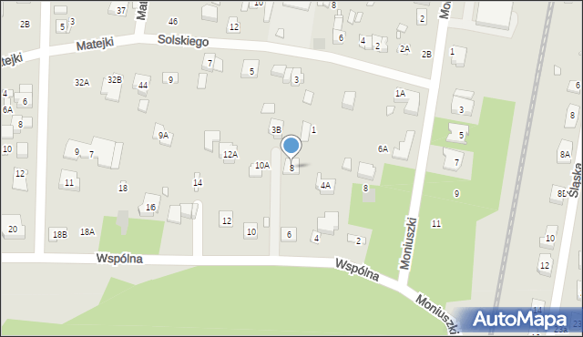 Puszczykowo, Wspólna, 8, mapa Puszczykowo