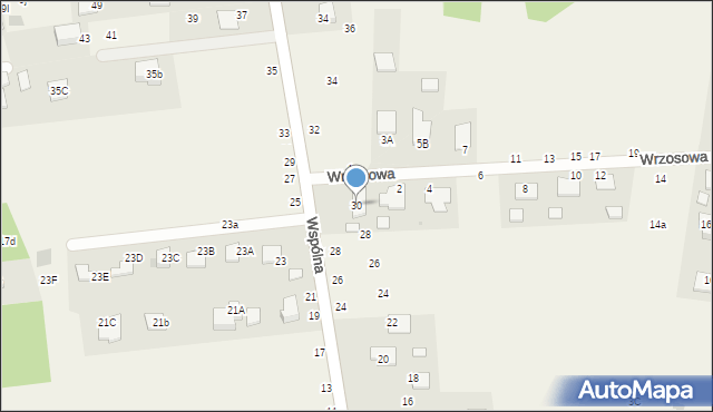 Pysznica, Wspólna, 30, mapa Pysznica
