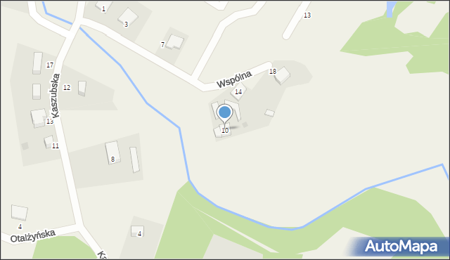 Rąb, Wspólna, 10, mapa Rąb