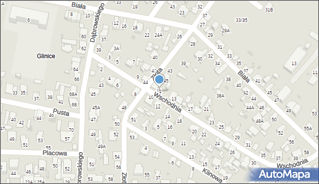 Radom, Wschodnia, 11, mapa Radomia