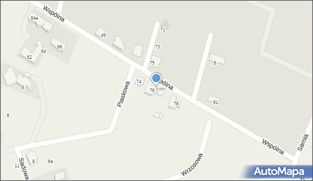 Radomierzyce, Wspólna, 76, mapa Radomierzyce