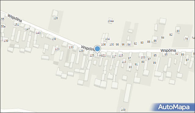 Radziechowice Pierwsze, Wspólna, 123, mapa Radziechowice Pierwsze