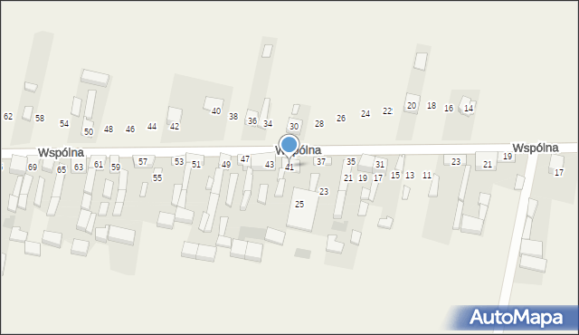 Radziechowice Pierwsze, Wspólna, 41, mapa Radziechowice Pierwsze
