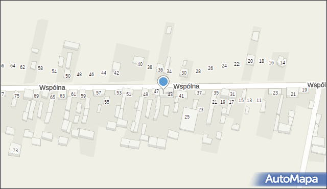 Radziechowice Pierwsze, Wspólna, 45, mapa Radziechowice Pierwsze