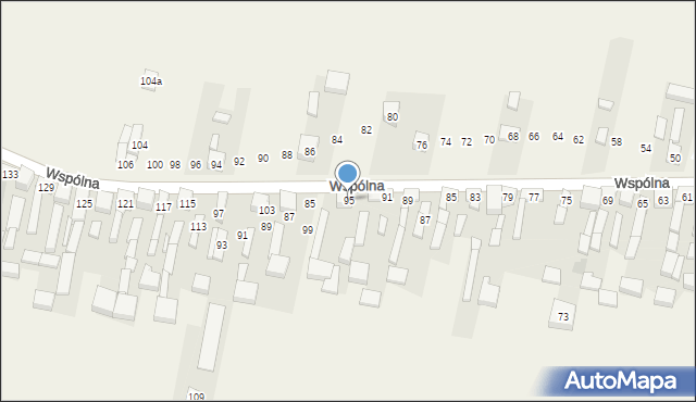 Radziechowice Pierwsze, Wspólna, 95, mapa Radziechowice Pierwsze