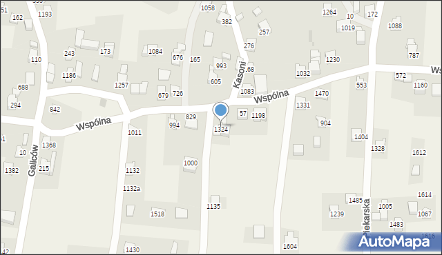 Radziechowy, Wspólna, 1286, mapa Radziechowy