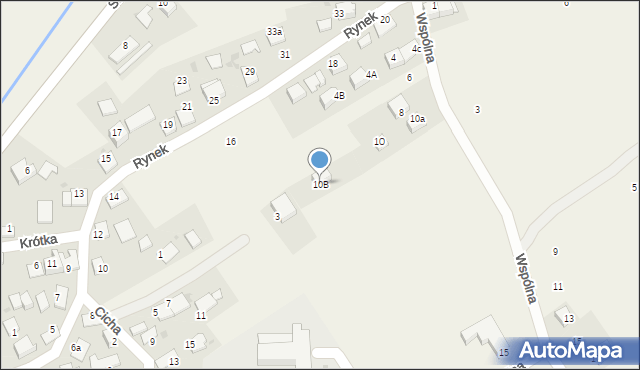 Radziszów, Wspólna, 10B, mapa Radziszów