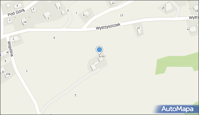 Radziszów, Wspólna, 7, mapa Radziszów