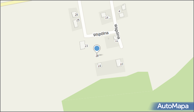 Radzyń, Wspólna, 18, mapa Radzyń