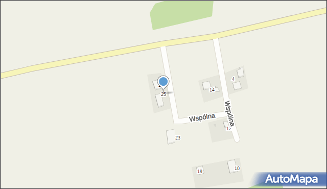 Radzyń, Wspólna, 25, mapa Radzyń