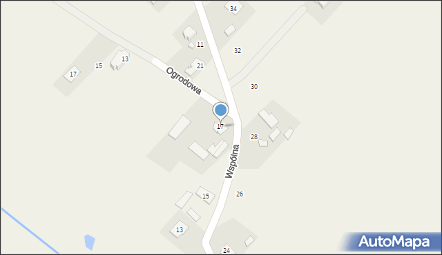 Rasztów, Wspólna, 17, mapa Rasztów