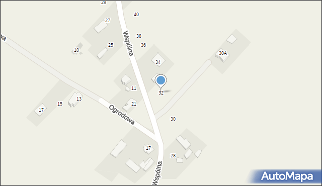 Rasztów, Wspólna, 32, mapa Rasztów