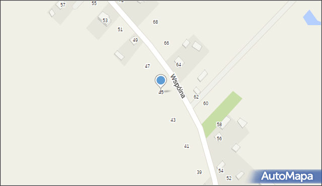 Rasztów, Wspólna, 45, mapa Rasztów