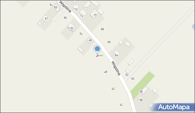 Rasztów, Wspólna, 47, mapa Rasztów