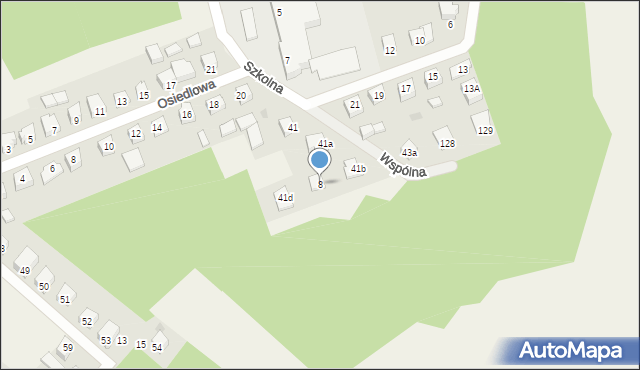 Rąty, Wspólna, 8, mapa Rąty