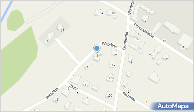 Rębiechowo, Wspólna, 3, mapa Rębiechowo