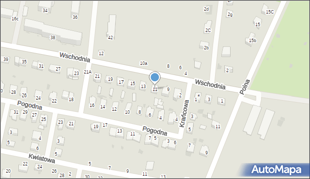 Rejowiec Fabryczny, Wschodnia, 11, mapa Rejowiec Fabryczny