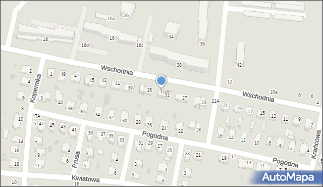 Rejowiec Fabryczny, Wschodnia, 33, mapa Rejowiec Fabryczny