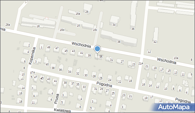 Rejowiec Fabryczny, Wschodnia, 37, mapa Rejowiec Fabryczny