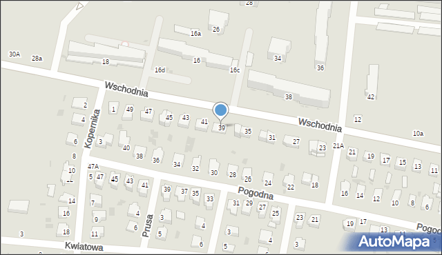 Rejowiec Fabryczny, Wschodnia, 39, mapa Rejowiec Fabryczny