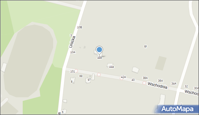 Rejowiec Fabryczny, Wschodnia, 44b, mapa Rejowiec Fabryczny