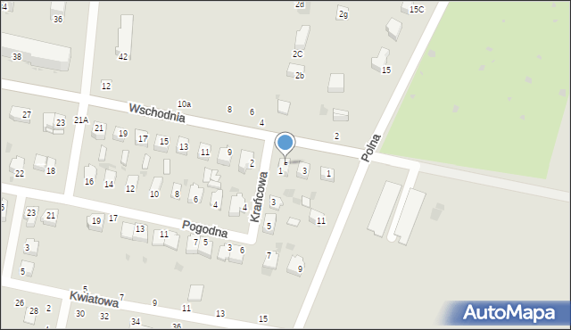 Rejowiec Fabryczny, Wschodnia, 5, mapa Rejowiec Fabryczny