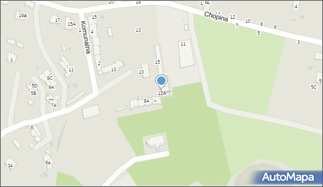 Rejowiec Fabryczny, Wspólna, 12A, mapa Rejowiec Fabryczny