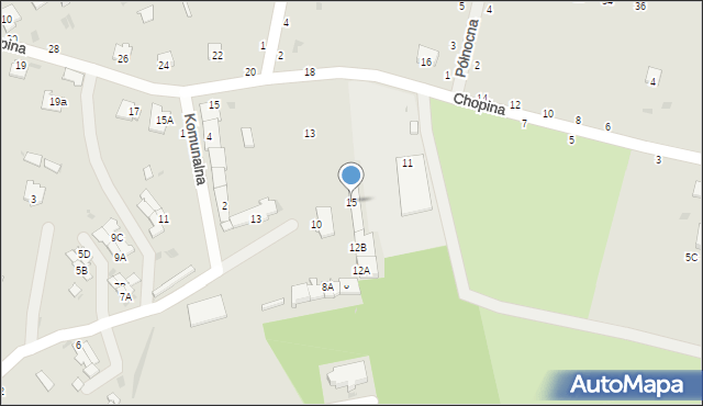 Rejowiec Fabryczny, Wspólna, 15, mapa Rejowiec Fabryczny