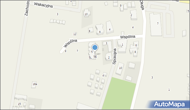 Rewal, Wspólna, 5D, mapa Rewal