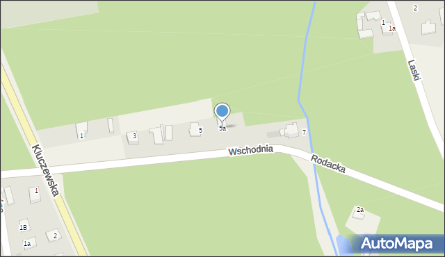 Rodaki, Wschodnia, 5a, mapa Rodaki