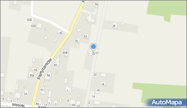 Rogów, Wschodnia, 21, mapa Rogów