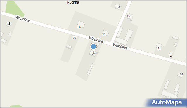 Ruchna, Wspólna, 22, mapa Ruchna