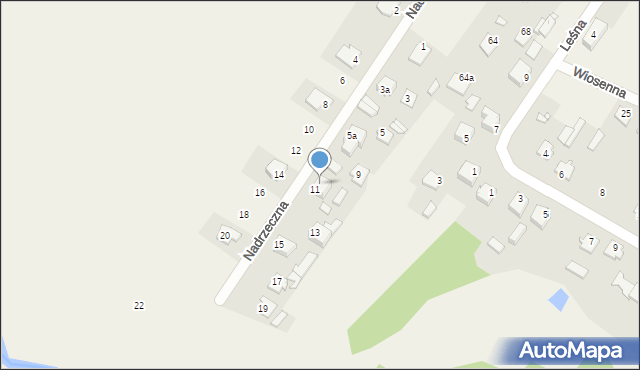 Ruda, Wspólna, 11, mapa Ruda